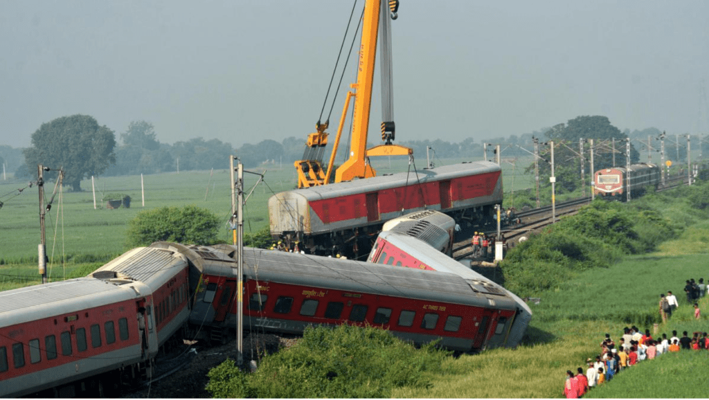 Train accident bihar