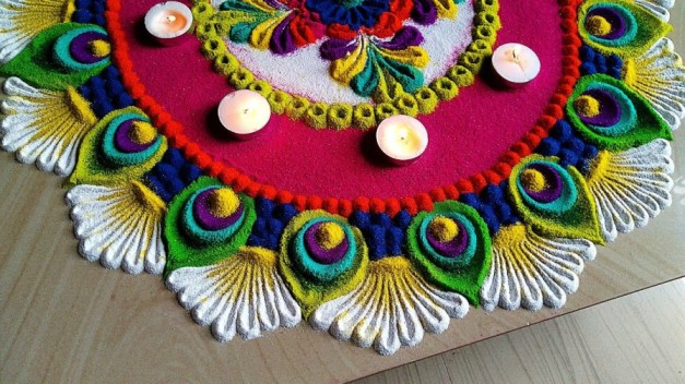 कैसे बनाएं Rangoli for Diwali नया डिज़ाइन, ऐसे बनाएं रंगोली Latest 12 नवंबर